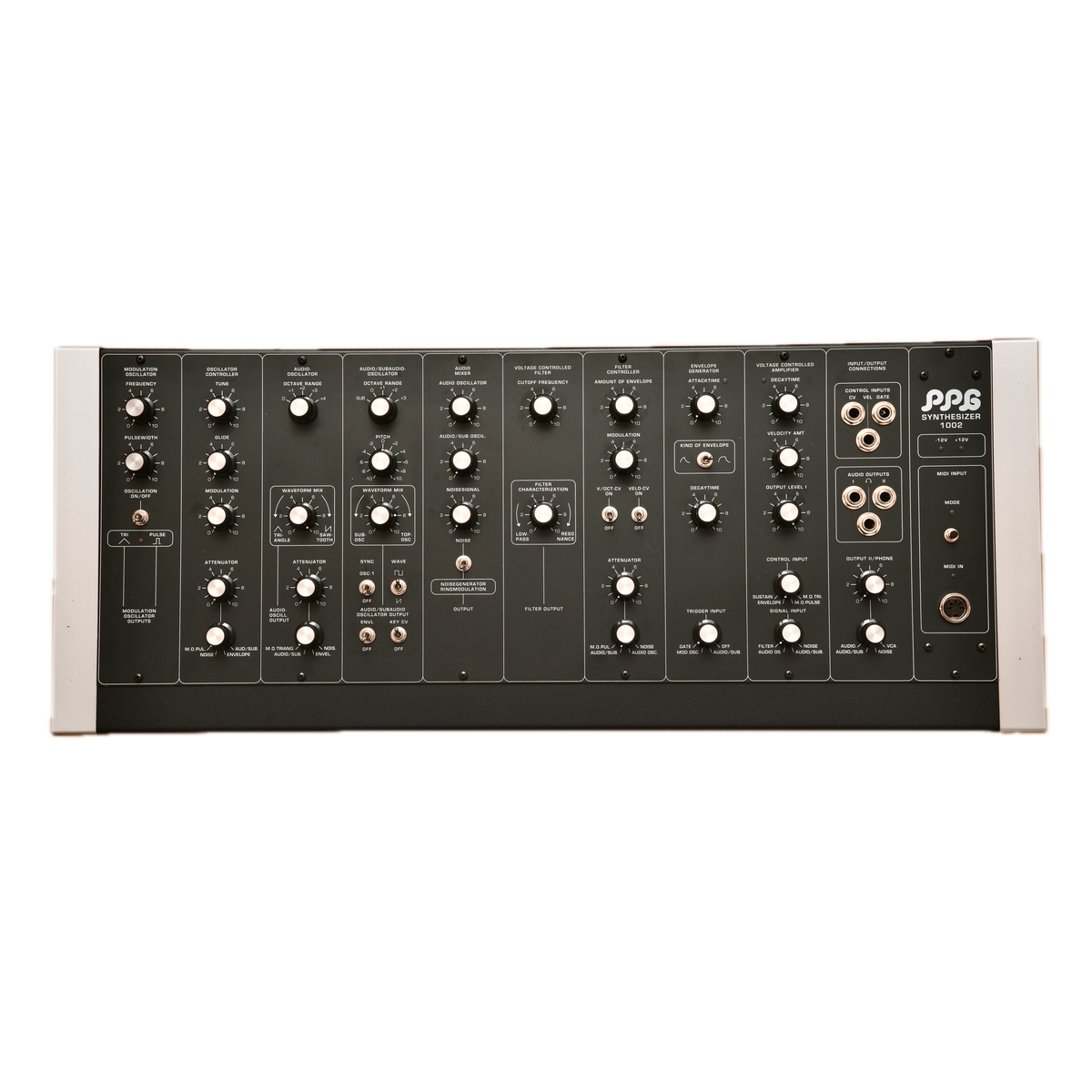 PPG 1002 Mk2 analoger Synthesizer im klassischen Konsolengehäuse