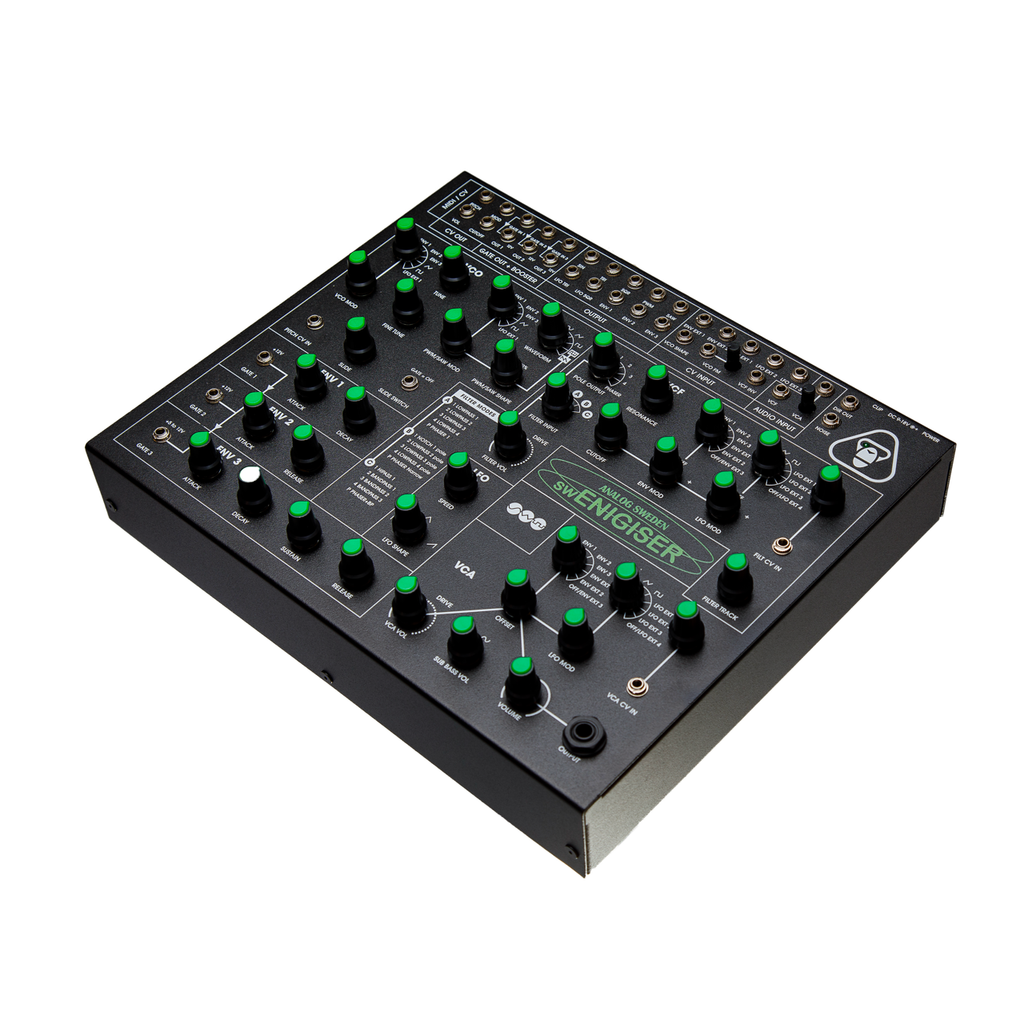 swEnigiser Limited Edition analog synthesizer angled front view
