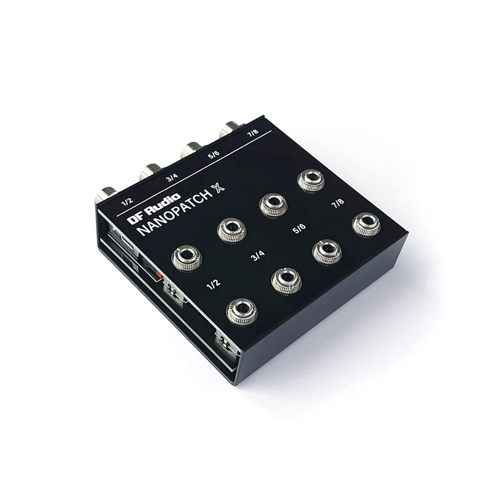 Patchbay DF Audio Nanopatch X, vista angolata