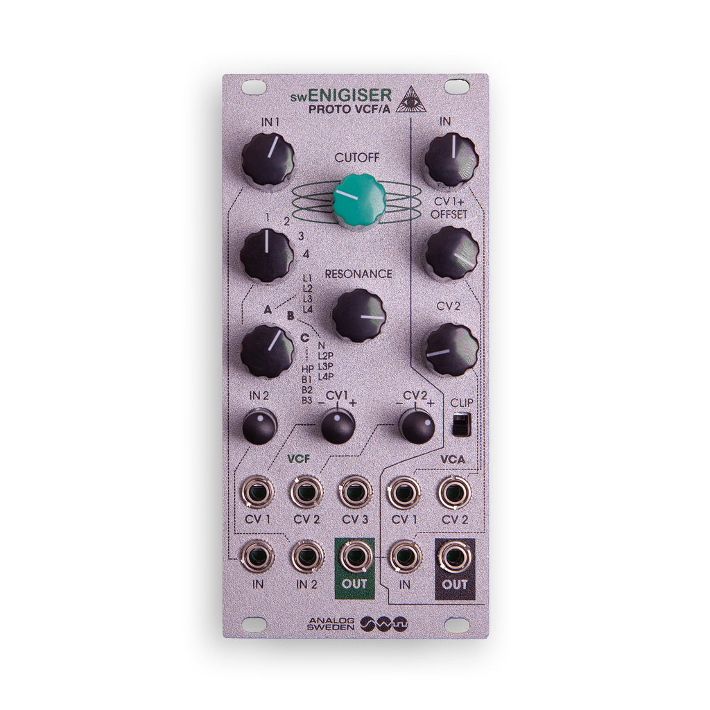 swEnigiser Proto VCF/A Eurorack filter module 12hp